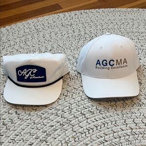 White AGC MA Baseball Cap Bundle